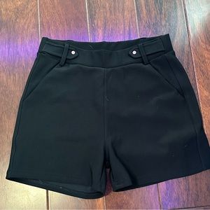 Black business casual shorts